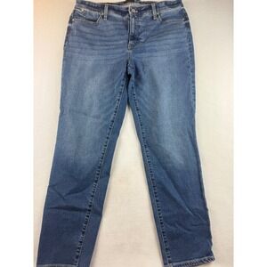 Talbots Womens‎ Size 12 Slim Ankle Jeans Blue Denim Casual Everyday